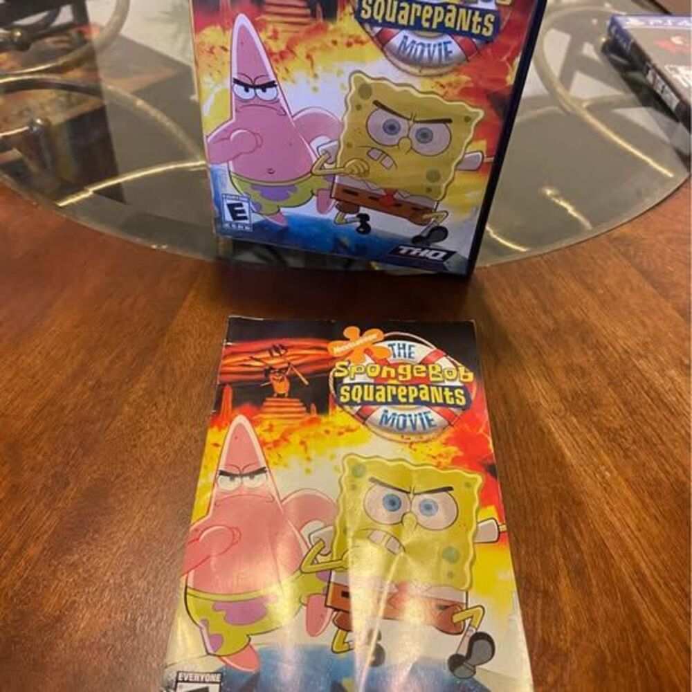 CAS Only SpongeBob Squarepants: The Movie -- PlayStation 2 PS2 w/manual